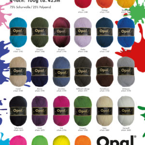 Opal Solid Colour Sock Yarn